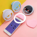 Portable USB Rechargeable Mini Mobile Selfie LED Ring Light with 3 Brightness Level