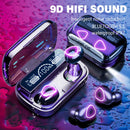 Mega Sale Offer - Imported Improved version of M10 Waterproof Bluetooth Wireless Headset with LED Display + Power Bank