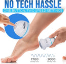 Portable USB Rechargeable Electric Callus Remover for Feet with Built in Vacuum Removes Dead Skin from Foot