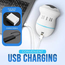 Portable USB Rechargeable Electric Callus Remover for Feet with Built in Vacuum Removes Dead Skin from Foot